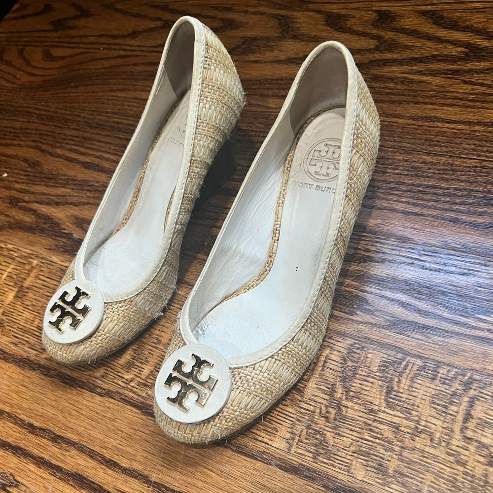 Raffia Tory Burch Wedges